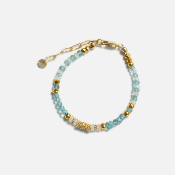 Bracelet Apatite pierre de lune Mitra n°3