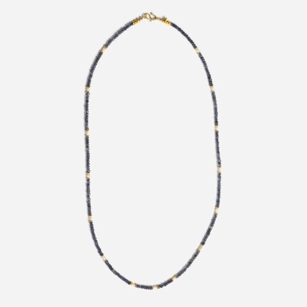 Collier Bracelet Iolites perles d'eau douce Camille