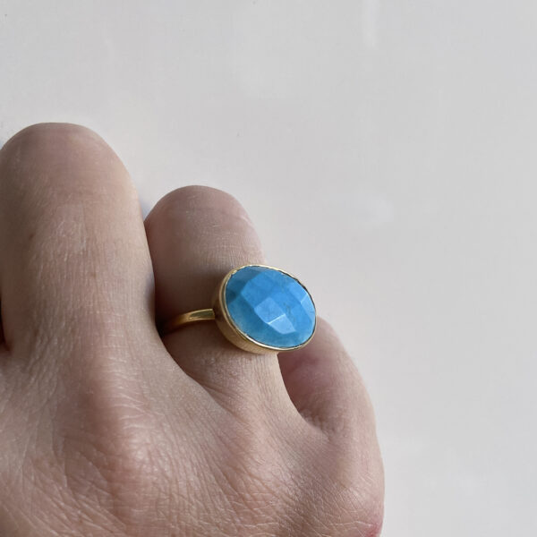 Bague Gem n°16 en Turquoise