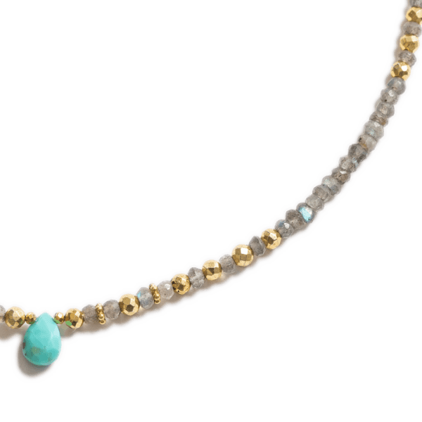 Collier en Labradorite et Turquoise d'Arizona Amrita N°1