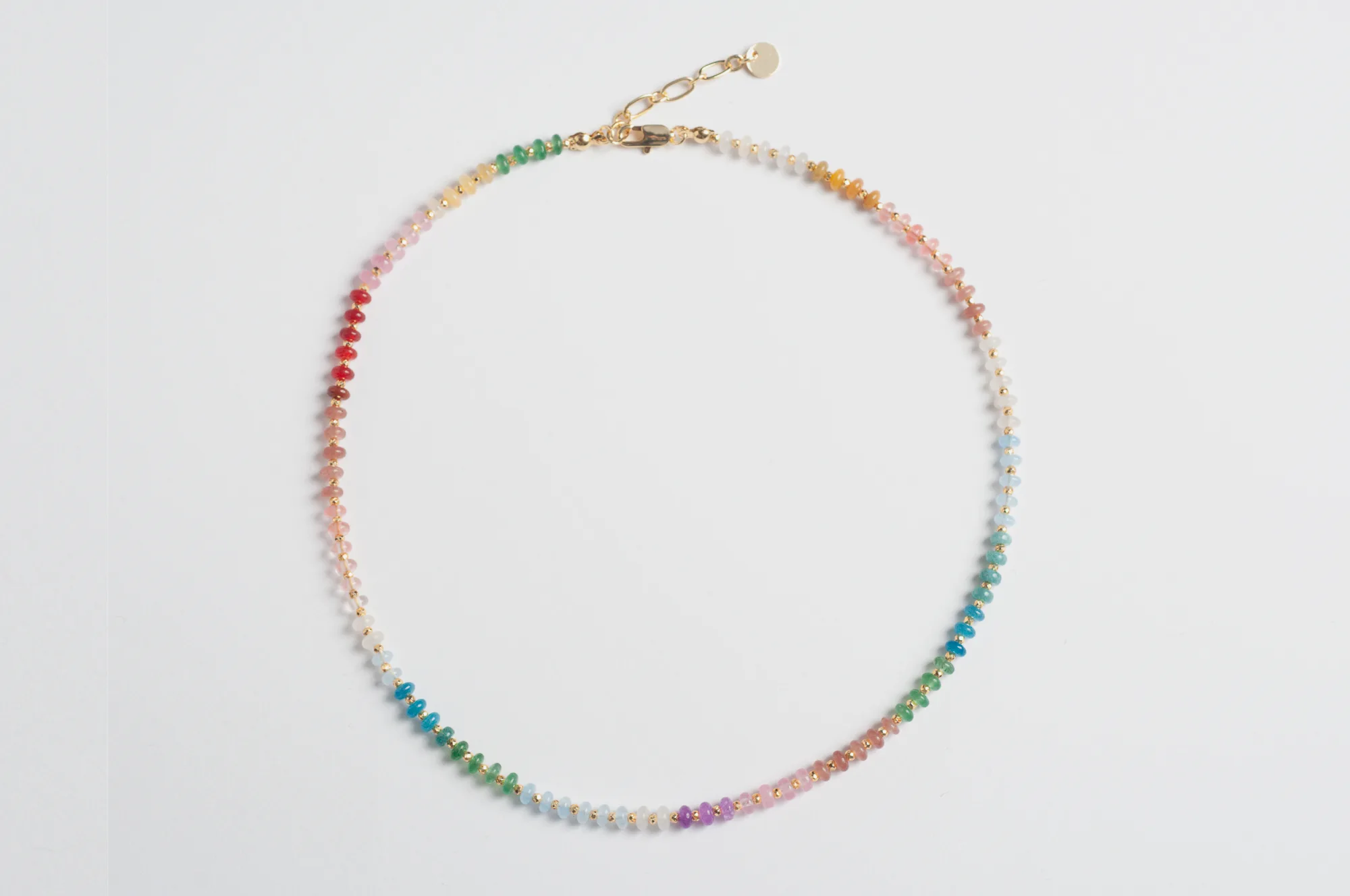 collier pierre naturelle colorée femme